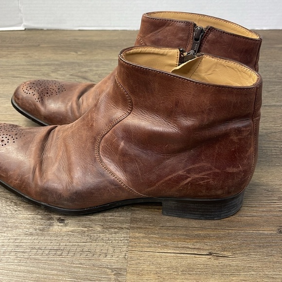 Jean-Baptiste Rautureau Mens Boots, Made in Italy, Leather, size Euro 42, US 8.5 - Picture 9 of 11